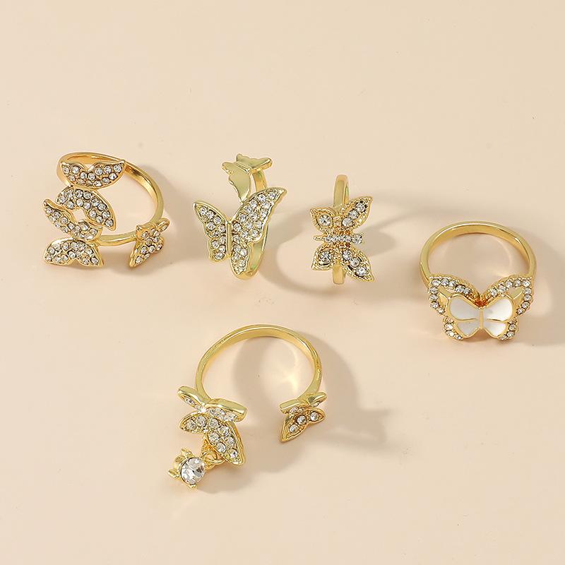 Модное кольцо в стиле ретро, ​​креативное кольцо с бриллиантом, регулируемое кольцо с регулируемым отверстием, кольцо в богемном этническом стиле, модное кольцо