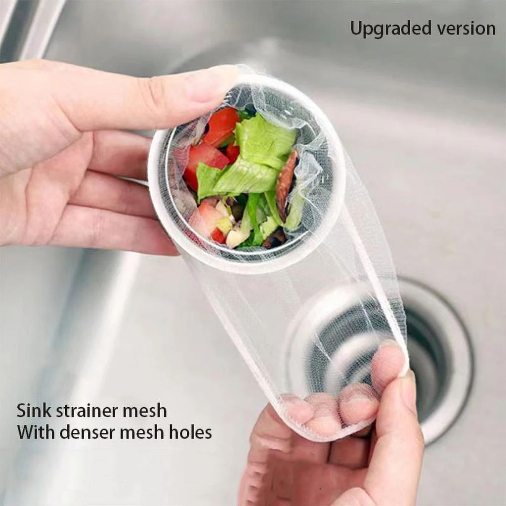 100 шт. одноразовый кухонный фильтр для раковины, сетка для канализации, мусорный фильтр, мешок для мусора, дренажный экран для раковины, сетка для мусора