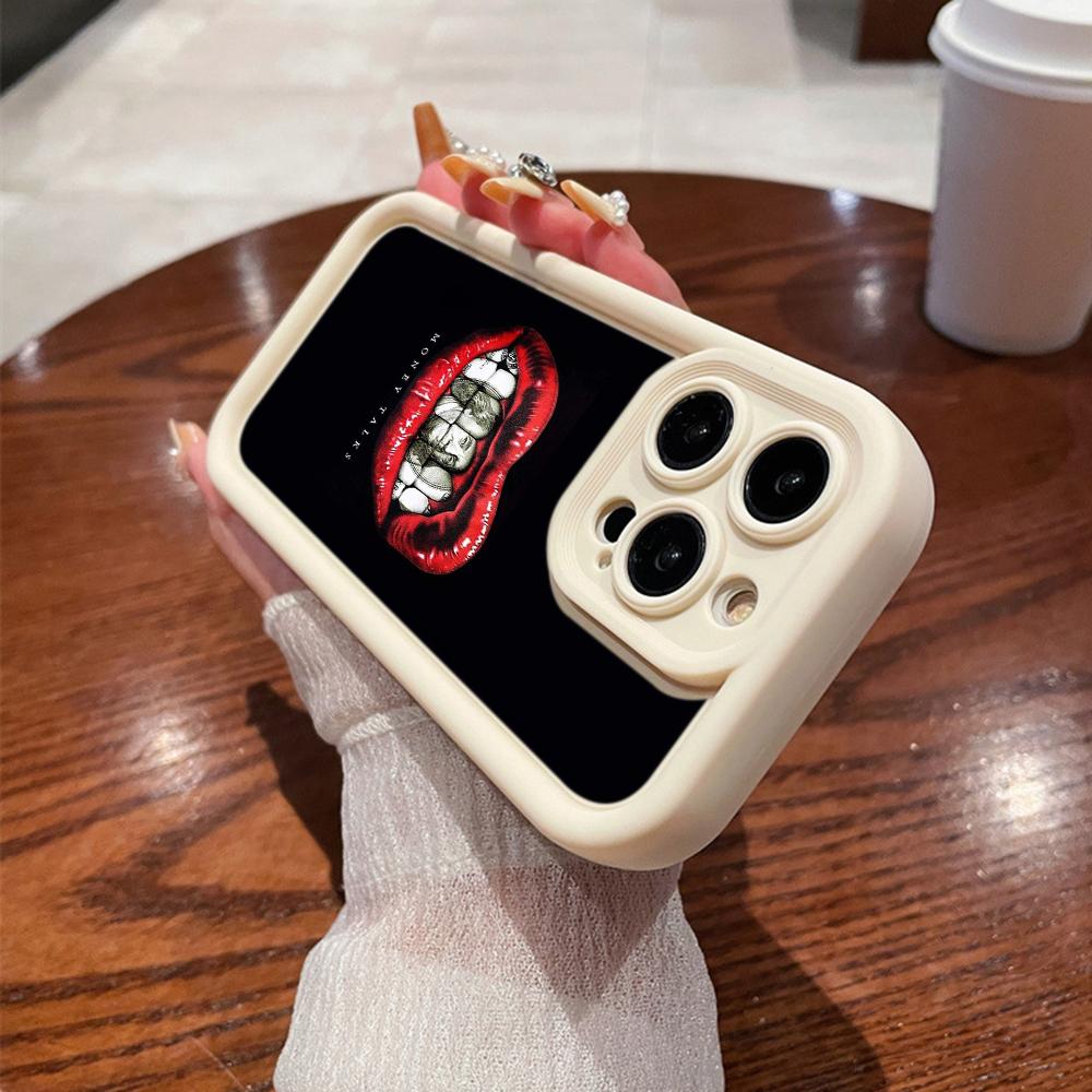 LZ19 Lips kiss art силиконовый чехол для телефона Samsung A15 A35 S24 S23 Ultra S22 S21 Plus S20 FE A05 A06 A54 A55 A53 A14 M15 противоударный задний чехол