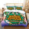 Мультяшный пододеяльник наволочка комплект постельного белья Animal Crossing украшение для спальни мальчиков девочек детский подарок односпальный двуспальный кинг-сайз
