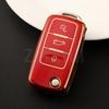 2/3 Кнопки Для Vw Volkswagen Golf 4 5 6 Mk6 Polo Tiguan Passat B5 B6 B7 Jetta Lavida Для Skoda Octavia ТПУ Чехол Для Автомобильного Ключа