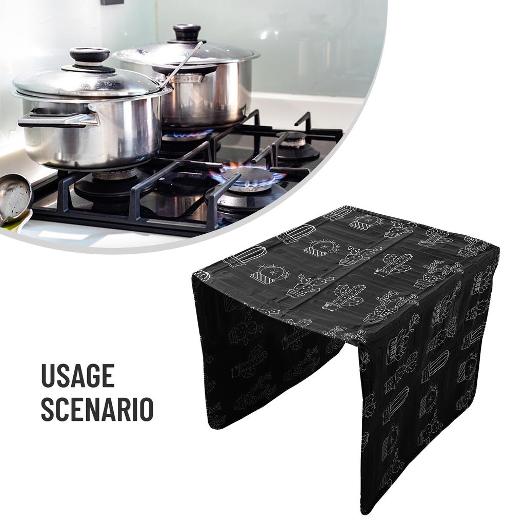 Foldable and Adjustable Oil Baffle for Stove Easy To Clean and Maintain