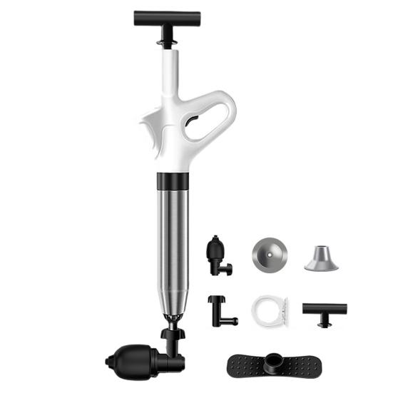 Плунжерный инструмент для удаления засоров сливных труб с барометром в реальном времени Эргономичная конструкция ручки Простой в использовании инструмент для удаления засоров сливных труб