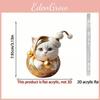 Accessory Car Acrylic Cat Cartoon Decor For Christmas Auto Festive Gift Interior