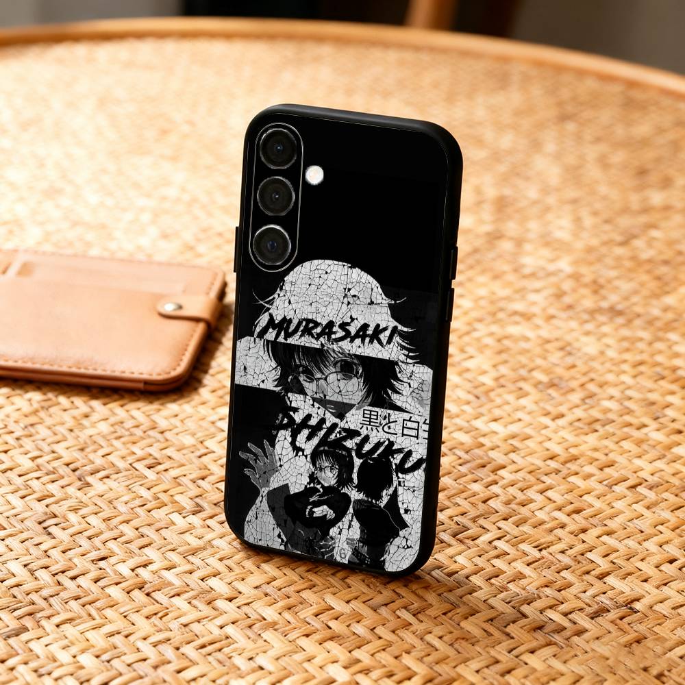 S-Shizuku H-Hunter M-Murasaki Phone Case For Samsung A73,72,71,53,52,51,22,91,80, Soft Black Cover