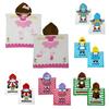 Children Bath Towel Cartoon Printing Kids Beadch Hooded Bath Wrap Poncho Quick-drying