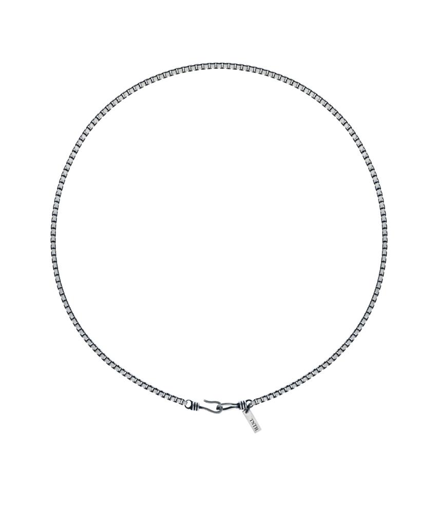 Thestillroom [Silver] #N2522 Square Chain Necklace