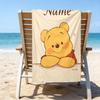 1pc Winnie7 Beach Towel with Custom Name, Beach/Swimming/Bath/Picnic/Camping Towel, Suitable for Seaside Beaches