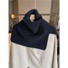Scarf Women's Winter New Fashion Outer Pullover Scarf Women's Solid Color Neck Cover Wool Knitted Sweater Shawl