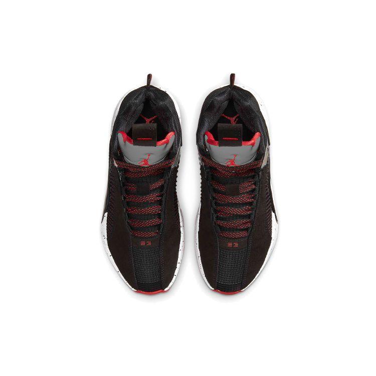 Кроссовки Air Jordan 35 GS Bred Kids черные огненно-красные светоотражающие-серебристые CQ9433-030