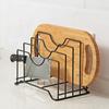 Pot Lid Stand Rack Kitchen Pan Organizer High Stability Multi-Functional Space-Saving Kitchen Baking Tray Cutting Board Holder