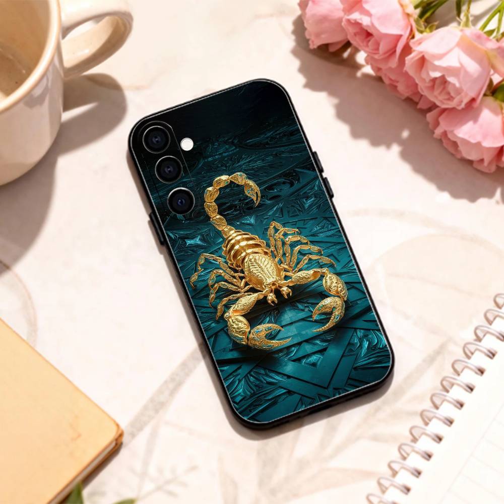 C-Cool S-Scorpion phone Case For Samsung Galaxy A73,A72,A71,A70,A53,A52,A51,Others Soft Black Shell
