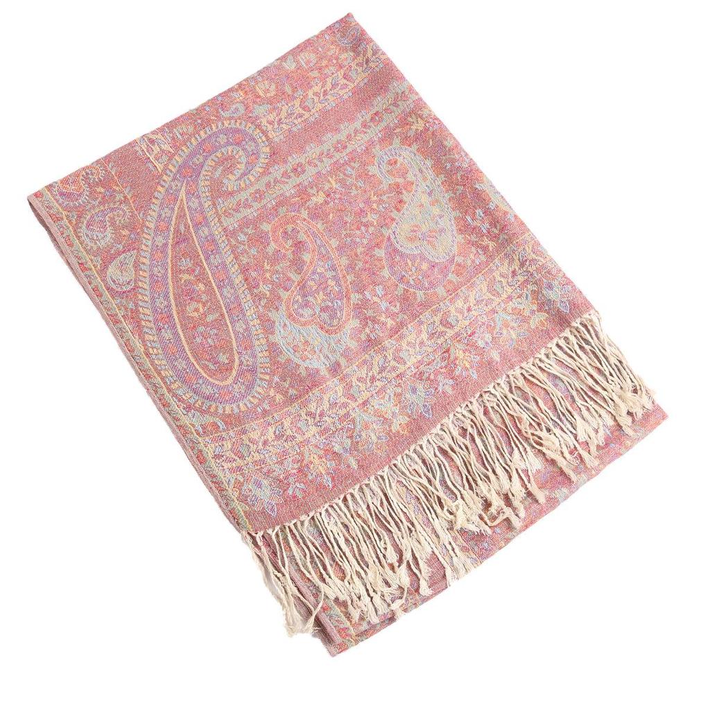 Paisley Tassel Scarf: Classic Ethnic Imitation Cashmere for Autumn/Winter