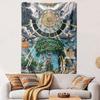 Astrology Angels Tapestry Wall Hanging, Classical Celestial Chart Art, Mystic Wall Decor for Bedroom Living Room Dorm