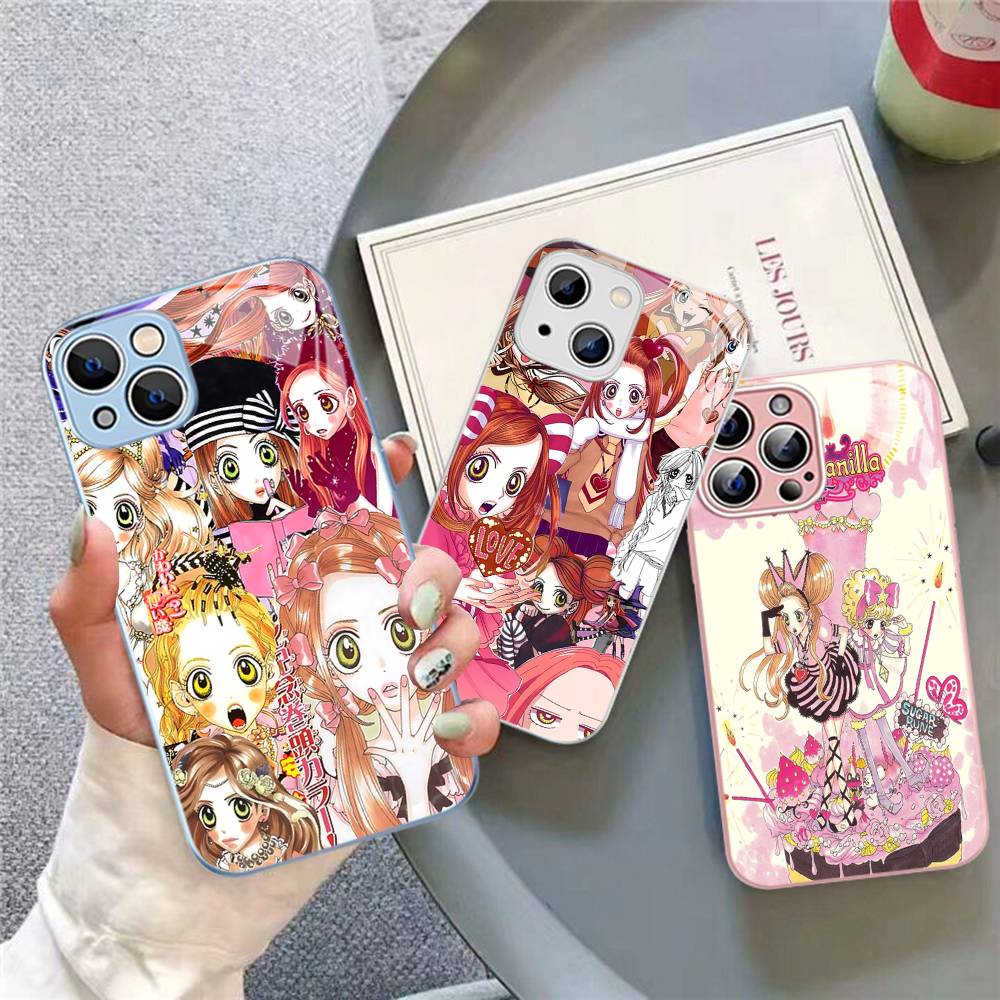 Аниме Сахарная Руна Для IPhone 14 13 12 Mini 11 Pro XS Max X XR 14 Plus Закаленное Стекло