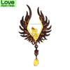 Beauty Wings Angel Brooches For Women Color Waterdrop Fairy Figure Party Office Brooch Pin Jewelry Gifts