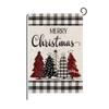 Christmas Garden Flag Linen Printed Outdoor Patio Decoration Small Double-sided Flag