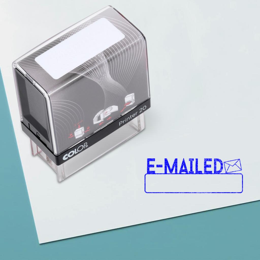 E-MAILE Самостоятельно наносимая резиновая печать на заказ Colop Office Stationery P20 Mini Stamper