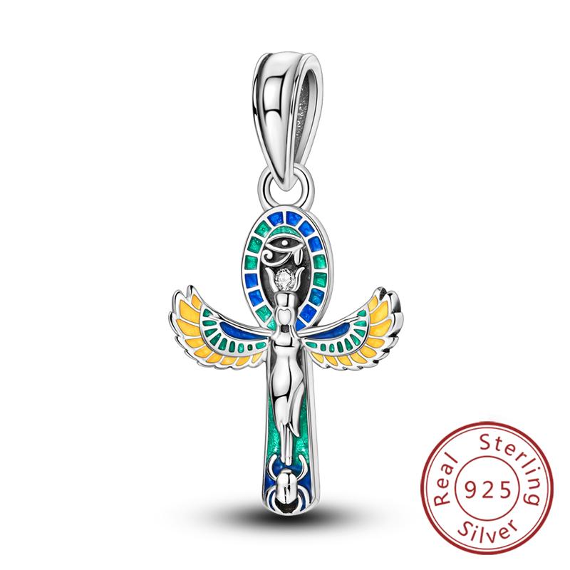 Медные Шармы Бусины Глаз Дьявола Крест Ангел Шармы Подходят для Оригинальных Браслетов-Шармов Подвески Изысканное Изготовление Ювелирных Изделий Своими Руками Для Женщин