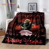 Мягкое плюшевое одеяло Slayer Heavy Metal Band, фланелевое одеяло, одеяло для гостиной, спальни, кровати, дивана, чехол для пикника, теплое детское одеяло