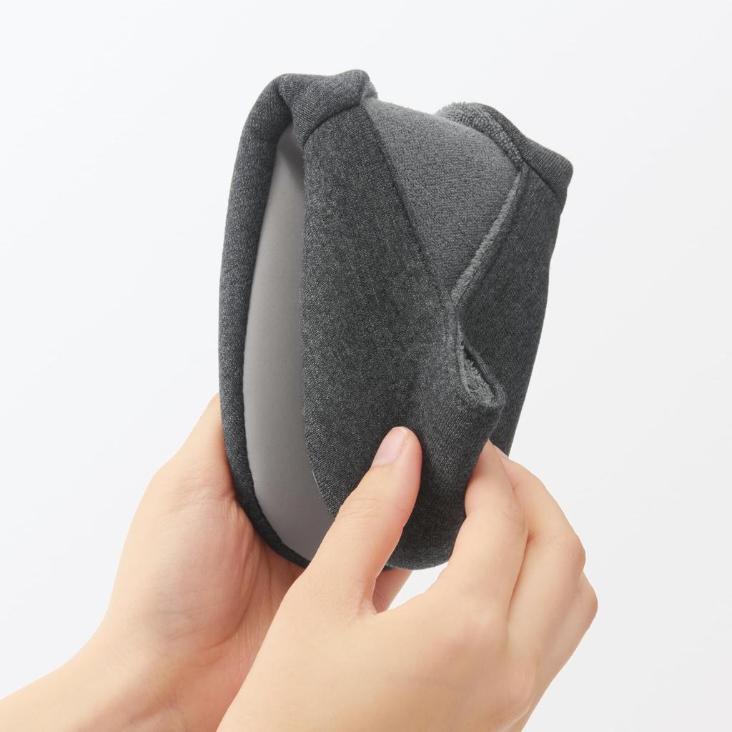 MUJI Смесь хлопка Джерси Портативные комнатные тапочки Серые Размер M 22-24,5 см - Япония