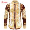 Luxury Royal Shirt Men Casual Slim Fit Long Sleeve Men Paisley Print Shirt Prom Party Shirt