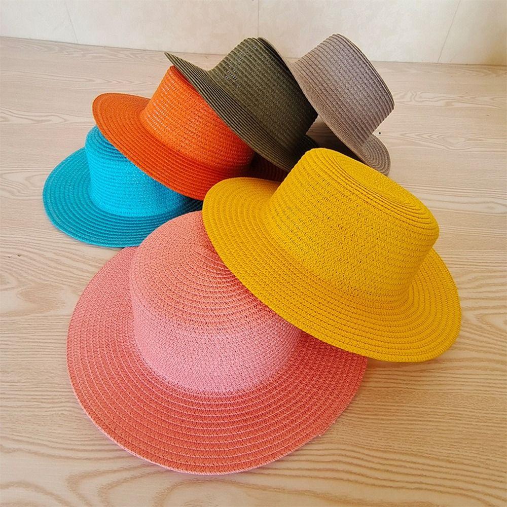 8 цветов соломенная шляпа с защитой от ультрафиолета, солнцезащитная шляпа, новая пляжная шляпа от солнца, летняя модная одежда