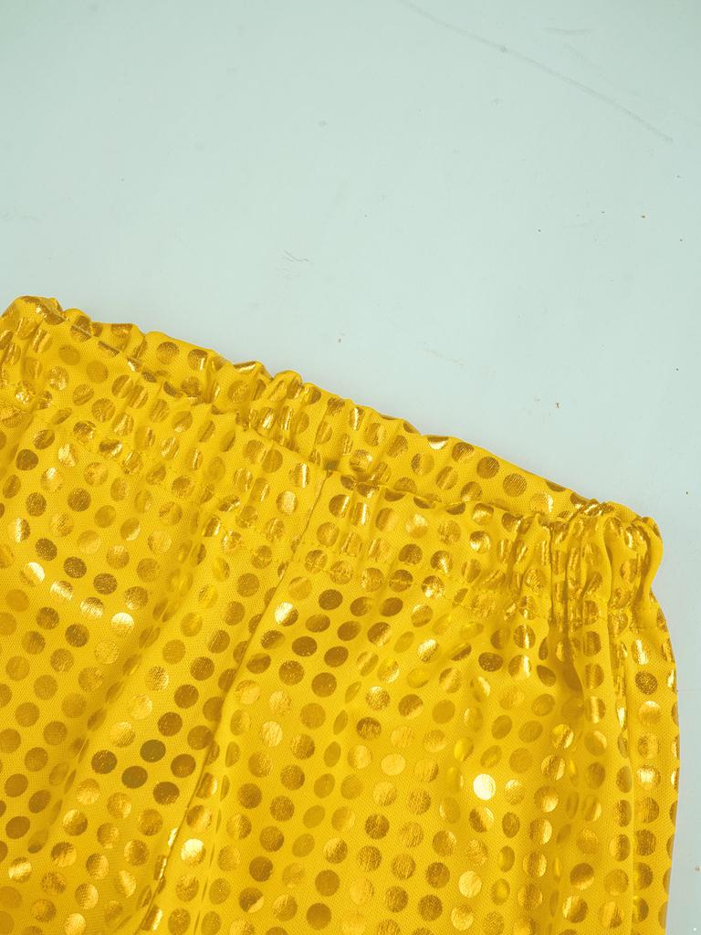 Детские спортивные штаны с блестящими пайетками, украшенные для выступлений на сцене