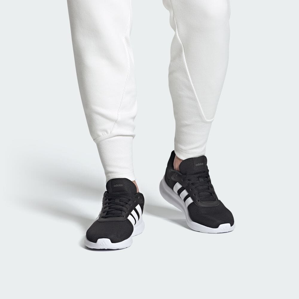 adidas LITE RACER 4.0 Core Black Кроссовки Спортивная одежда МУЖСКАЯ IE6133 Core Black/Обувь Белый/Серый Five