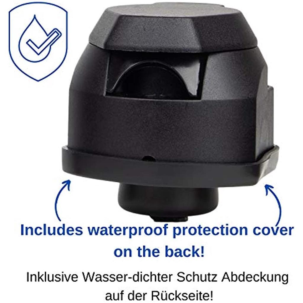 Розетка 7+1 или 13+1 на выбор Универсальная Для автомобиля с винтовым контактом в соответствии с ISO 11446 и ISO 1724 Для систем прицепов 12 В Для привинчивания