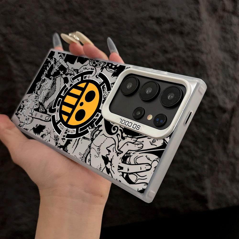 One Pieces Manga Logo Case For Samsung S26 S25 S24 Ultra ZORO Cases For Galaxy S23 S22 S21 FE S20 Ultra S26 Plus 5G Phone Cover
