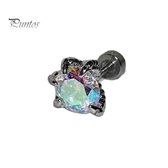 1 шт. серьги-гвоздики в форме драконьего когтя с кубическим цирконием, серьги-гвоздики из гальванического сплава, украшения для мочки уха для свиданий, повседневной носки, банкета, танцев