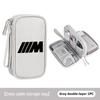 Car Portable Phone Data Line Storage Bag Auto Accessories For BMW Performance M E87 E30 E46 E28 F35 G20 E93 F20 X3 X AA4