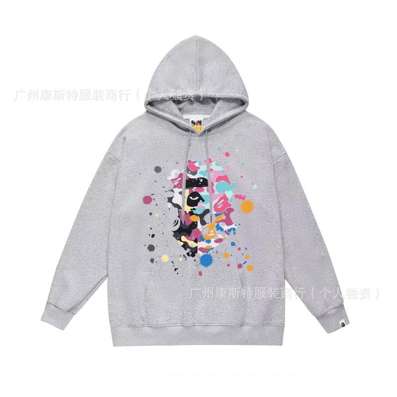 Unisex Oversized Cotton Hooded Sweatshirt With Camo Print Loose Fit Streetwear Teens Adults