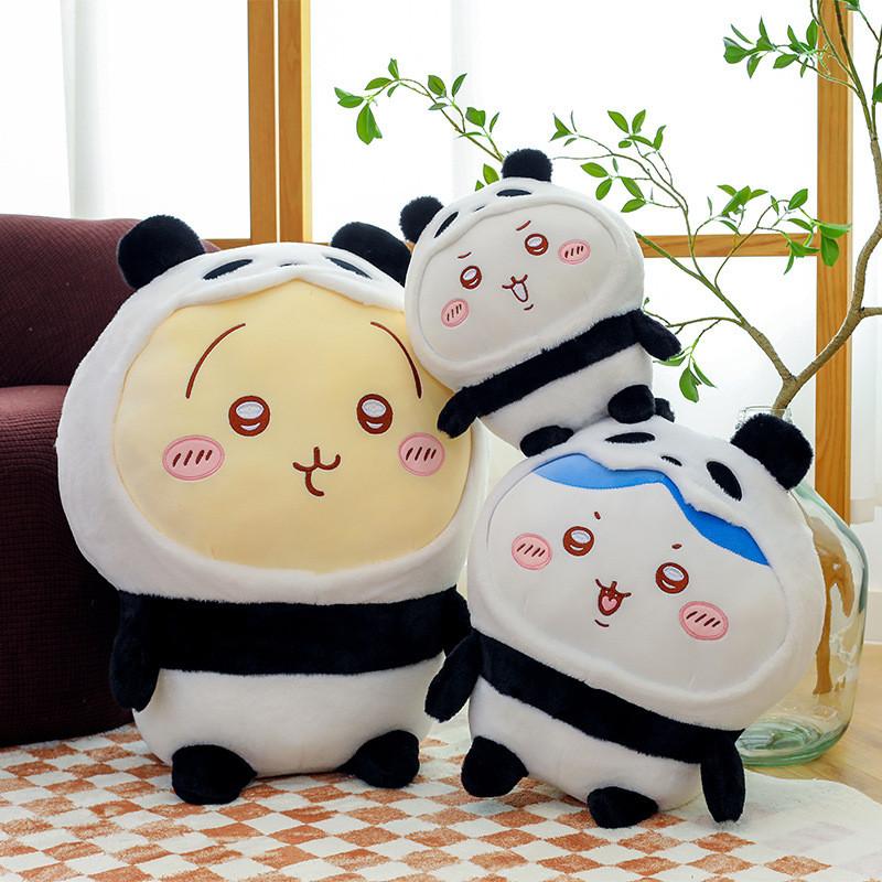 Chiikawa Panda Transformation Plush Toy Cute Soft Doll Kid Room Gift Decoration