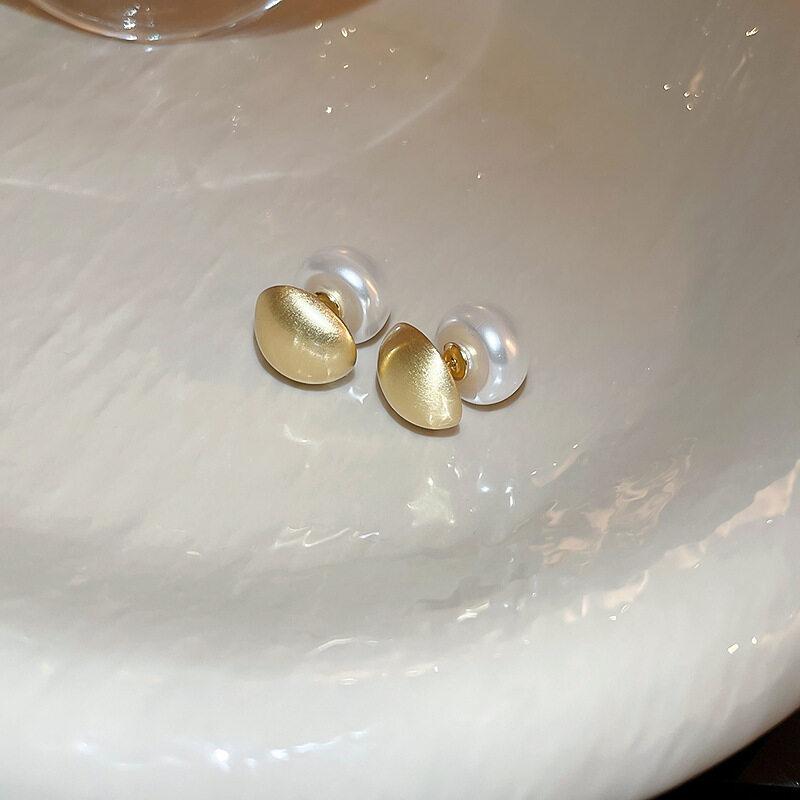 Двусторонние серьги из искусственного жемчуга с цирконием, элегантные модные женские серьги с блестящим кристаллом, искусственный жемчуг, серьги ручной работы, вечерние ювелирные изделия, подарок