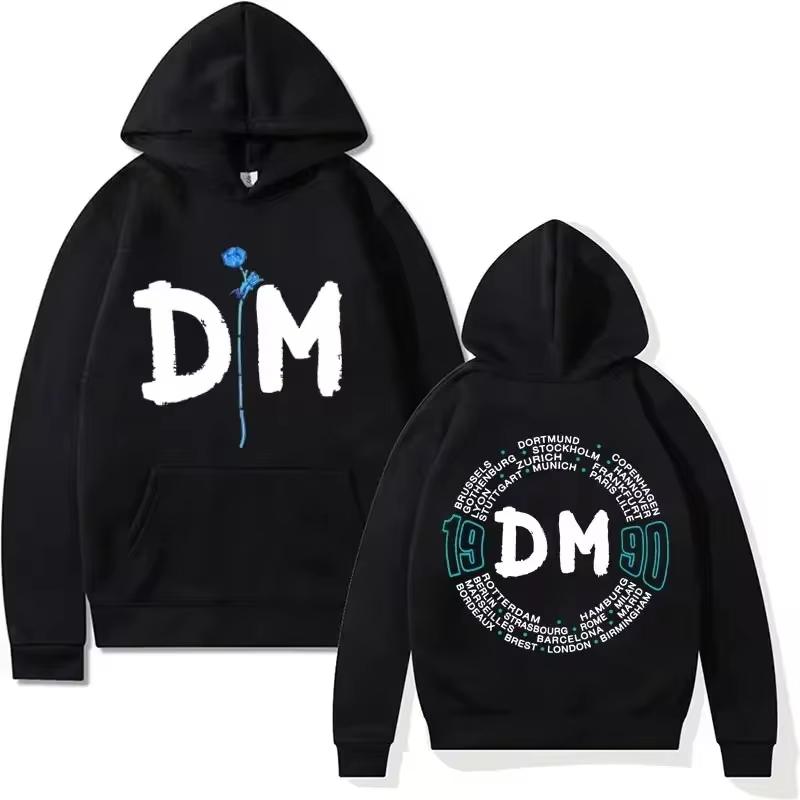 Британская группа Depeche Cool Mode Violation Europe Tour 1990 Толстовки с капюшоном Женская зимняя толстовка унисекс модная готическая толстовка с капюшоном Топы