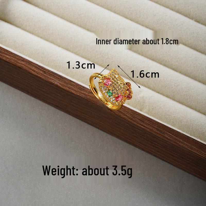 Вьетнамский набор из ожерелья-клевера с золотым покрытием, кольца и браслета с пятью цветами