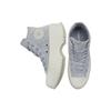 Converse Chuck Taylor All Star Lugged 2.0 High Striped Knit - Gravel Unisex Sneakers Blue Egret A01347C