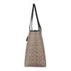 COACH 44 Fashionable magnetic buckle closure PVC Tote bag Tote bag shopping bag handbag large size for women Khaki color matching