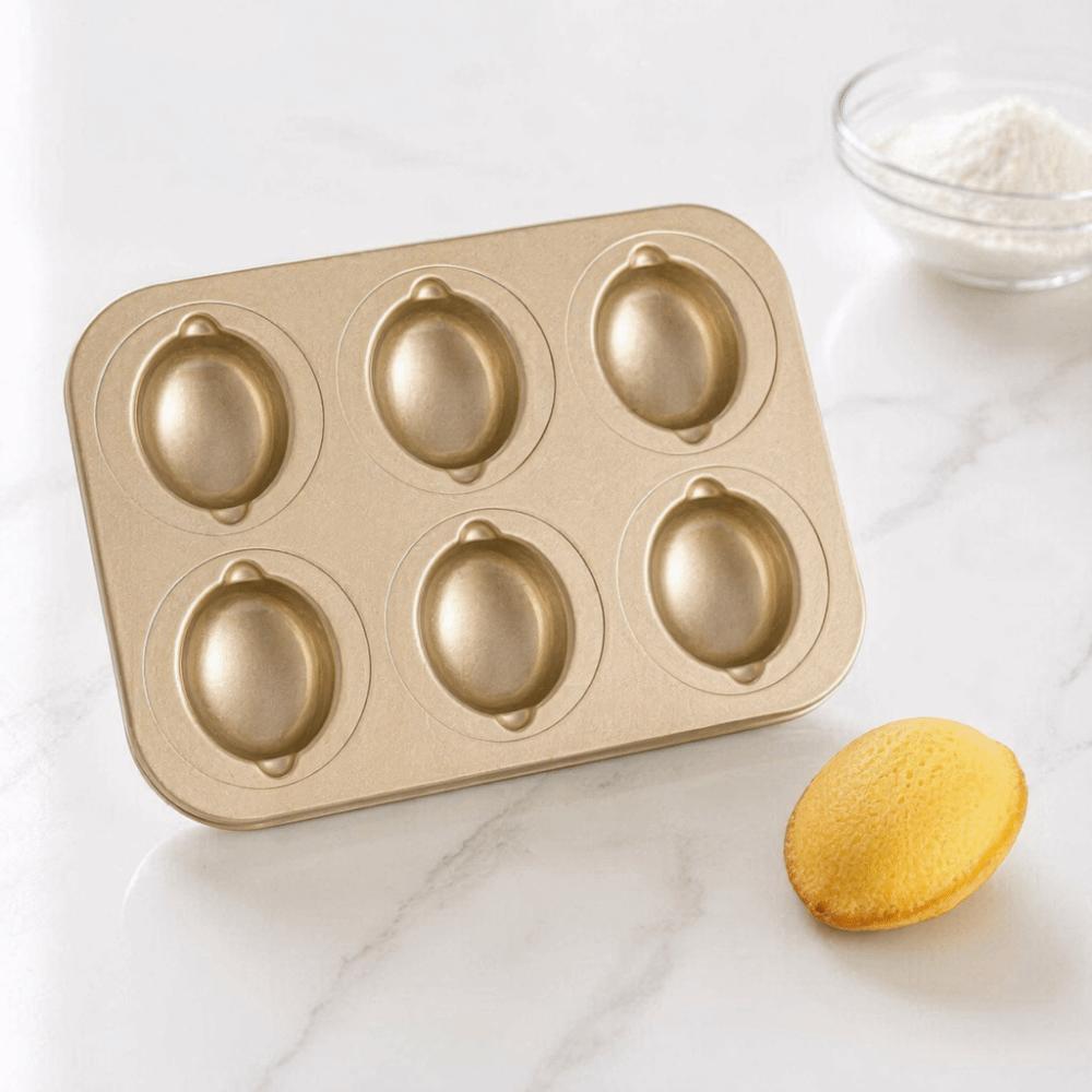 Food-Grade Madeleine Cake Pan Carbon Steel Muffin Pan Sturdy Pastry Tray Bread Making