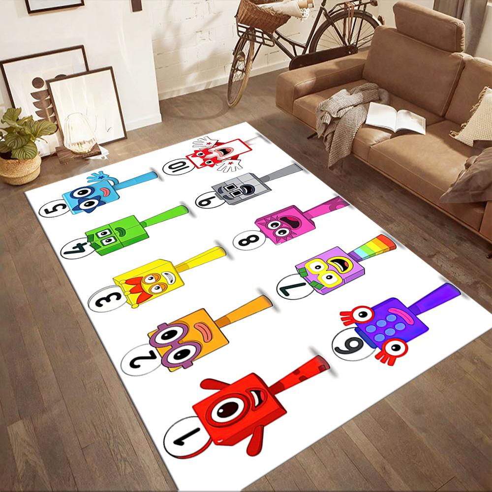 Numberblocks Area Rug Perfect For Dormitory Decorate Room Game Room Balcony Antislip Carpet Anime Office Decor Spiritual Gift