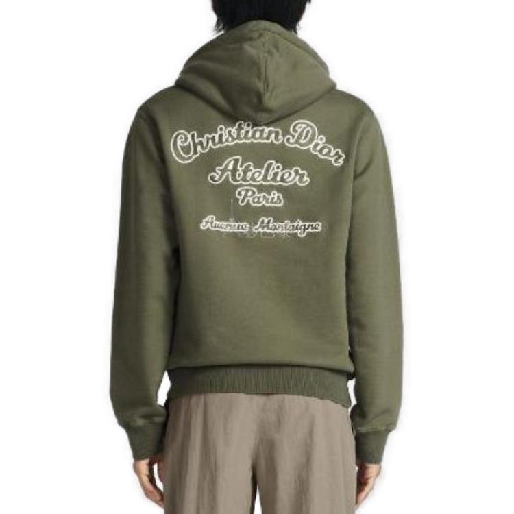 DIOR FW22 Sweatshirt Men's Olive Green 293J698A0531-C680