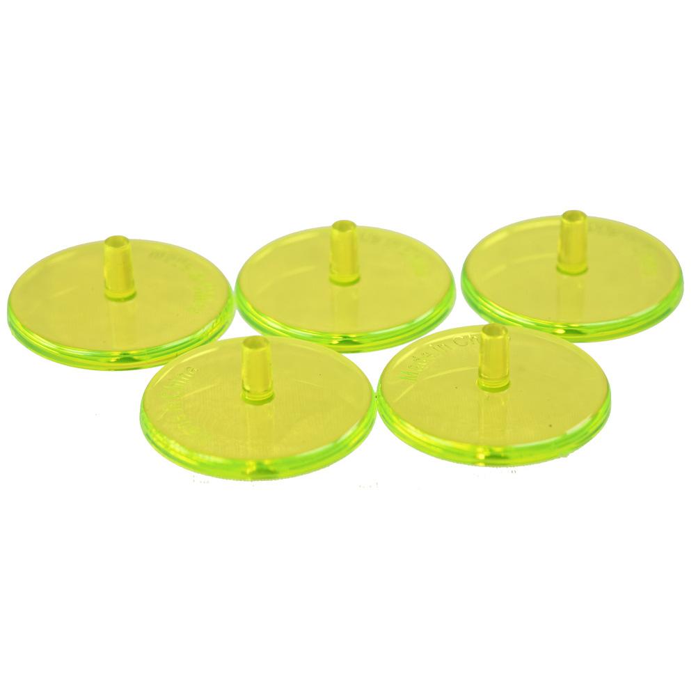 50Pcs Golf Ball Mark Position Markers Diameter 24mm Clear Plastic Flat Golf Ball Markers For Men Women Golf Games