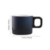 Kiln transmutation 70ml Gradient ceramic tea cup with handle heat-resistant coffee cup, household hand drawn mini minimalist mug