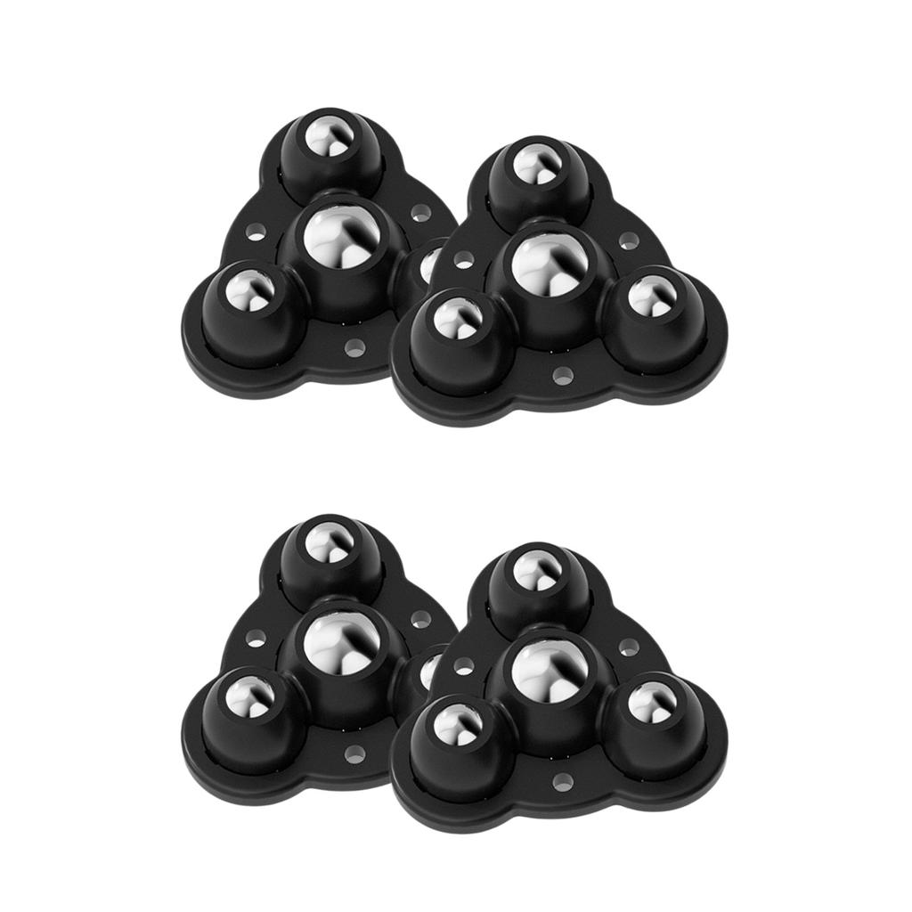 4 шт. не клеящиеся ролики для мебели с вращающимися на 360 градусов шариковыми колесами для крепления мебели на диван-кровать