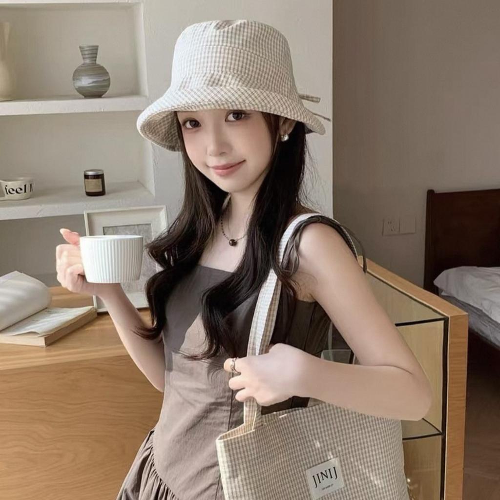 Шляпа летняя панама женская Сяоцин Цяньдунге ретро универсальная солнцезащитная шляпа от солнца шляпа-ведро