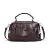 "2025 Retro European Cowhide Boston Shoulder Bag"