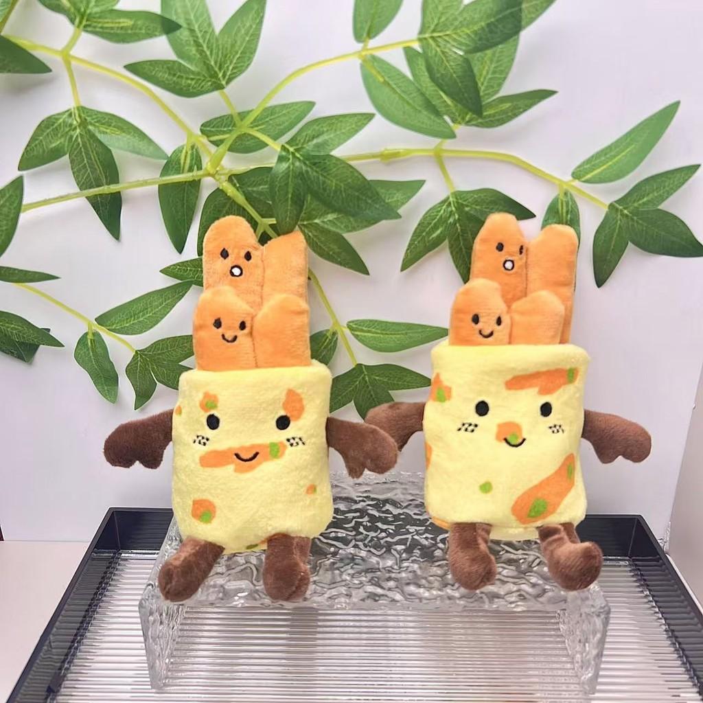 Милый плюшевый брелок в виде блинчика, мягкий хлопок ПП, очаровательный кулон-аксессуар