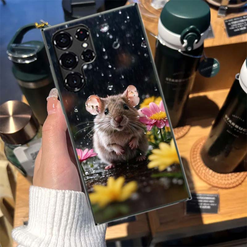 Cute Hamster Cases Phone Case for Samsung Galaxy S26 Ultra S25 Edge S24 S23 FE S21 Plus S20 S22 S10 Cover TPU Capa Shell Shockpr